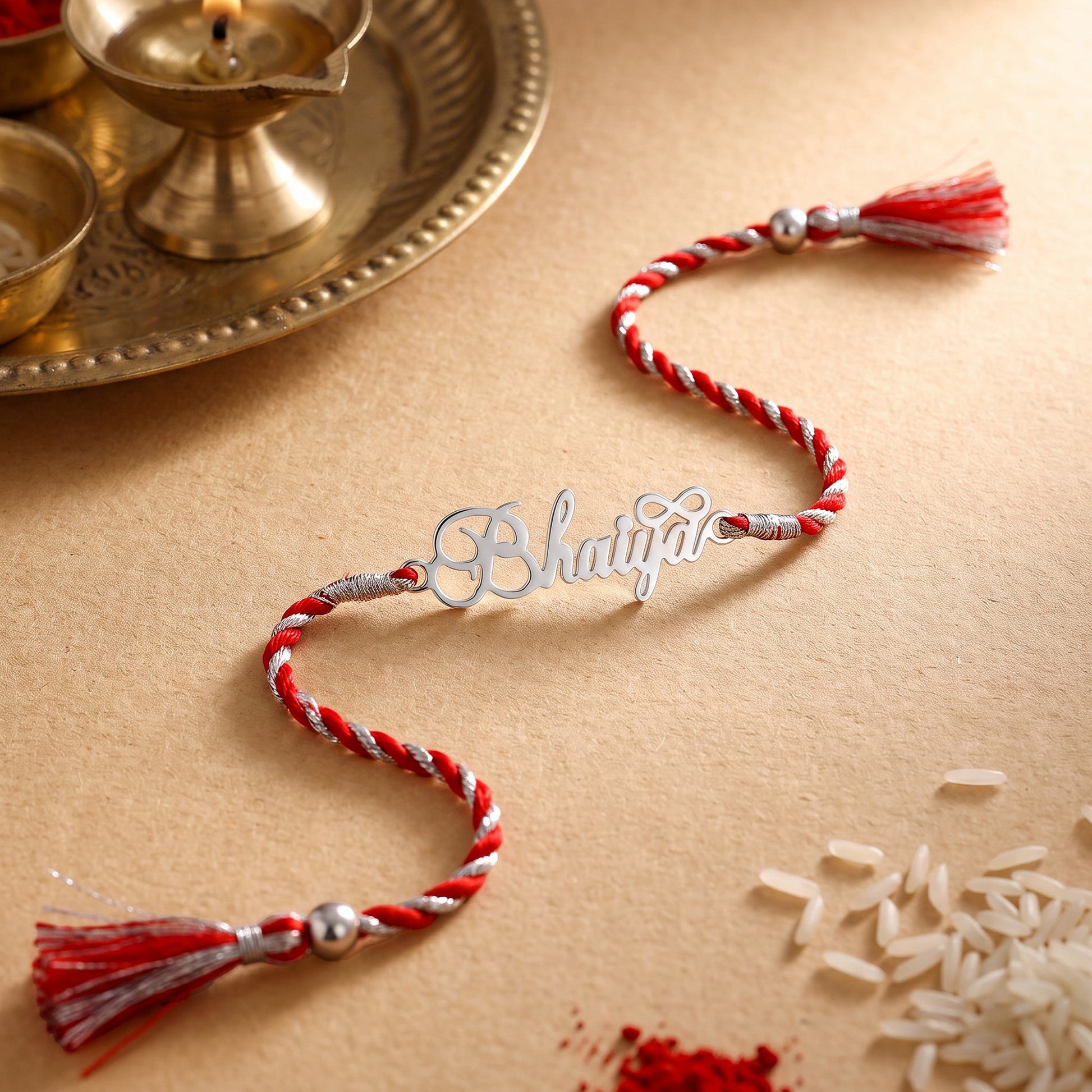 Silver Infinity Bhaiya Rakhi
