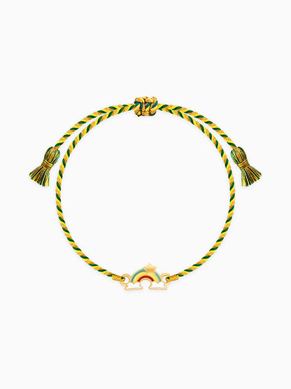 Golden Rainbow Rakhi for Kids