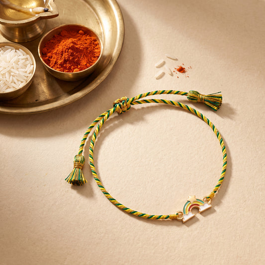 Golden Rainbow Rakhi for Kids