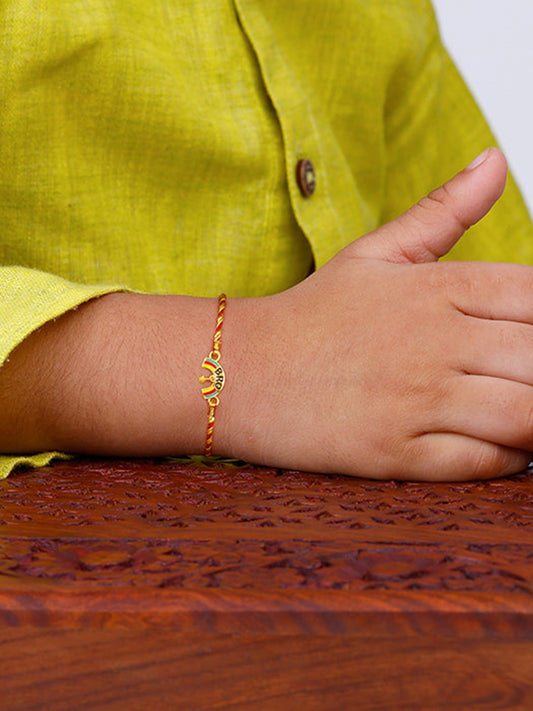 Golden Classic Rainbow Rakhi  for Kids
