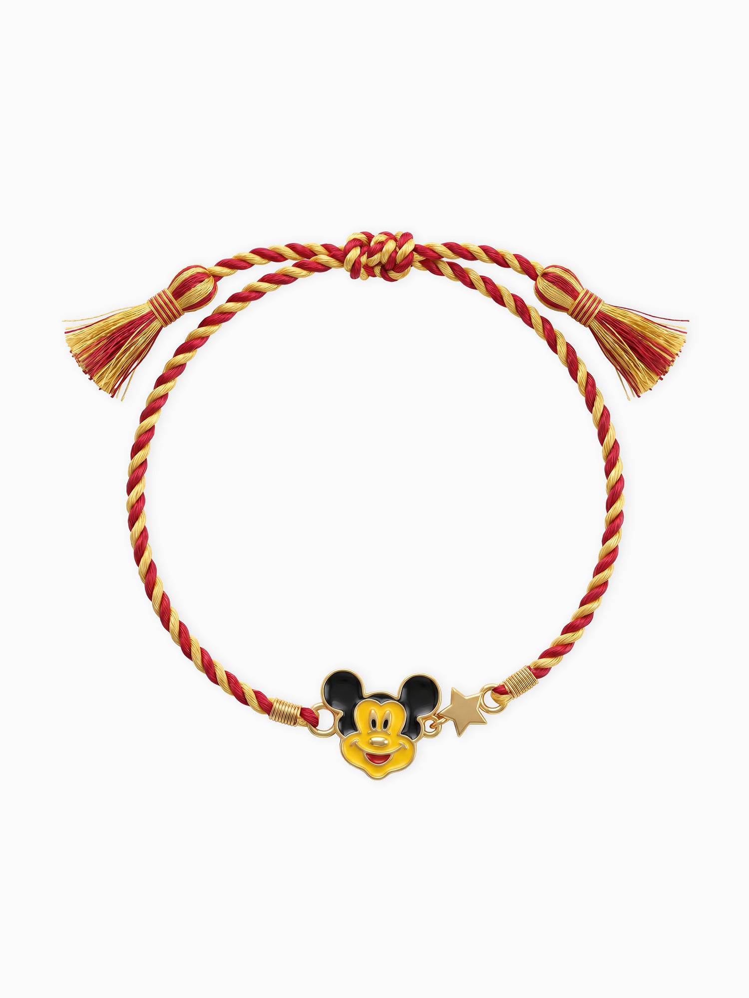Golden Mickey Mouse Star Kids Rakhi