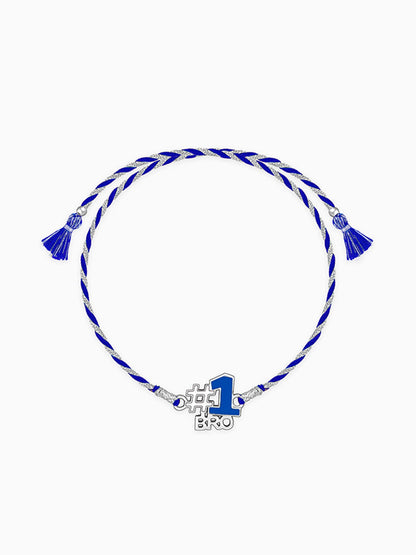Silver No. 1 Bro Kids Rakhi