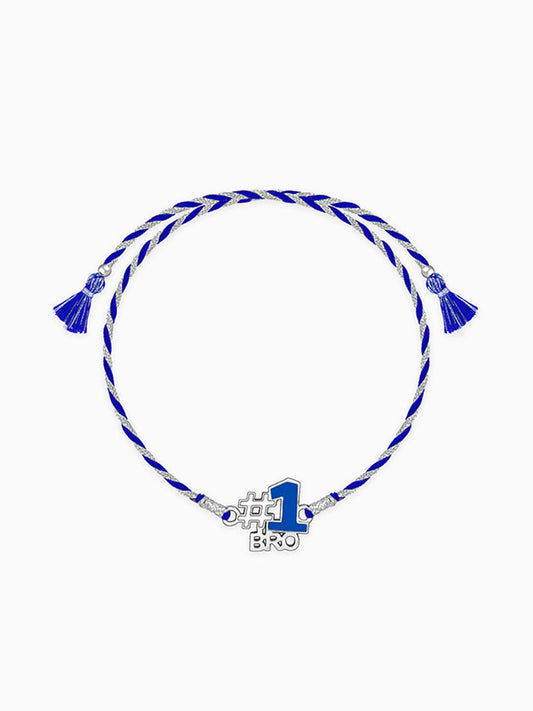 Silver No. 1 Bro Kids Rakhi