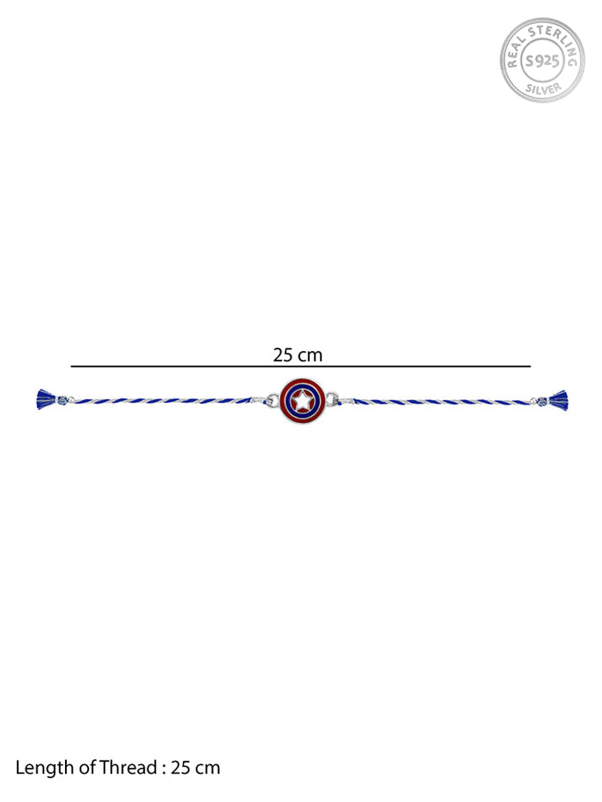 Silver Vibranium Rakhi for Kids
