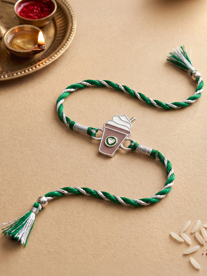 Silver Choco Frappe Rakhi
