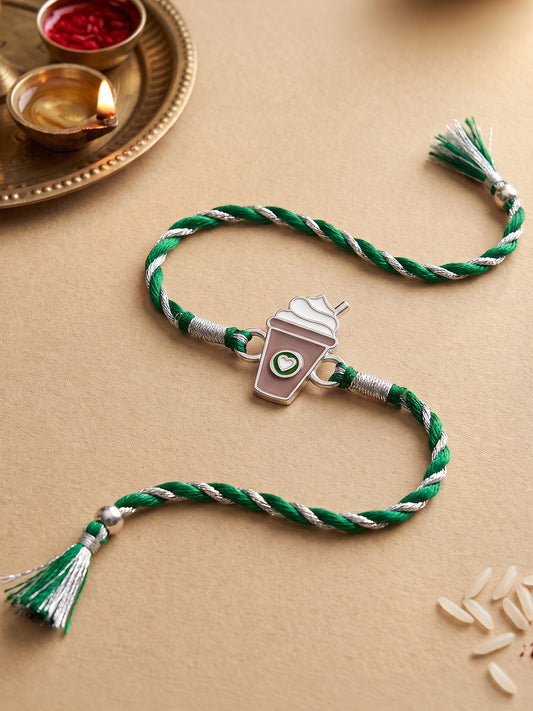 Silver Choco Frappe Rakhi