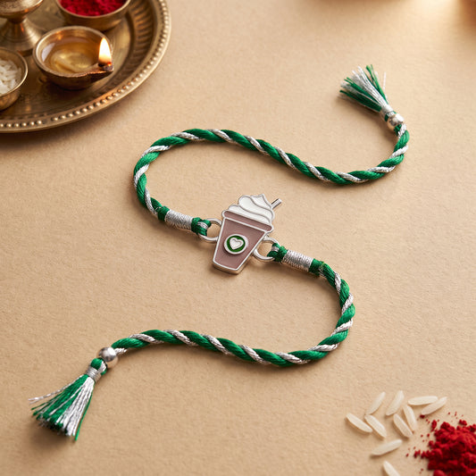 Silver Choco Frappe Rakhi