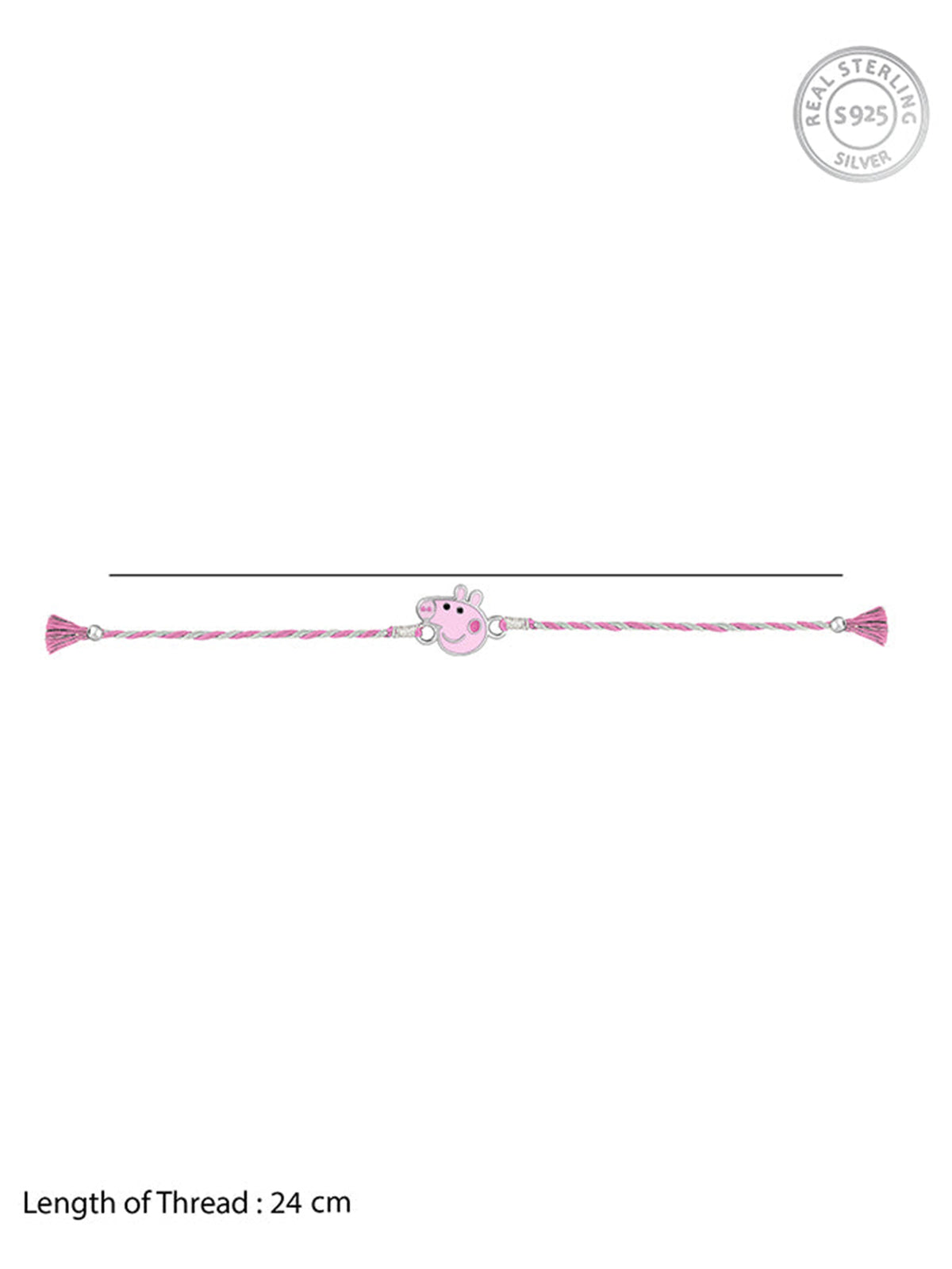 Silver Peppa Rakhi for Kids