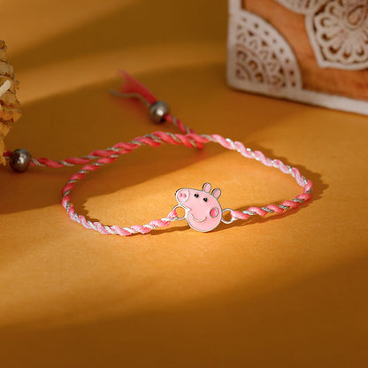 Silver Peppa Rakhi for Kids