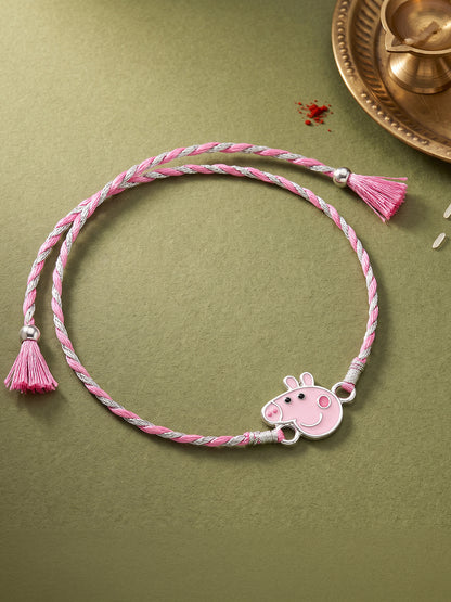 Silver Peppa Rakhi for Kids