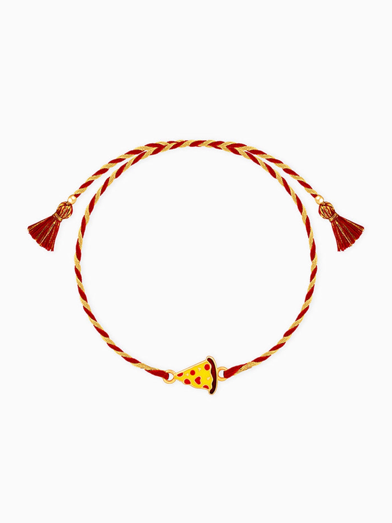 Golden Pizza Rakhi for Kids