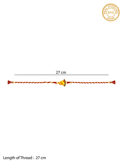 Golden Pizza Rakhi for Kids