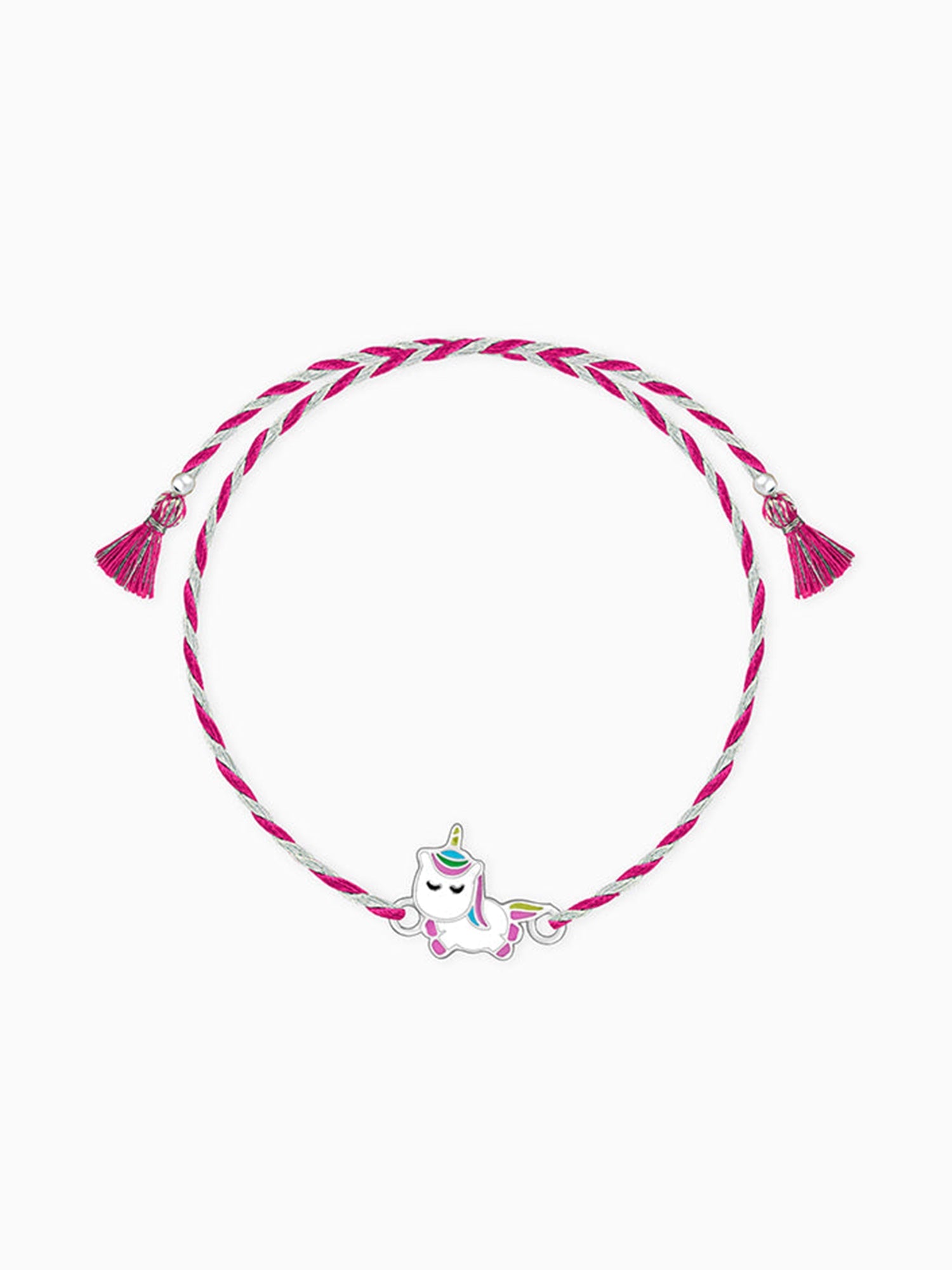 Silver Snoozy Unicorn Rakhi for Kids