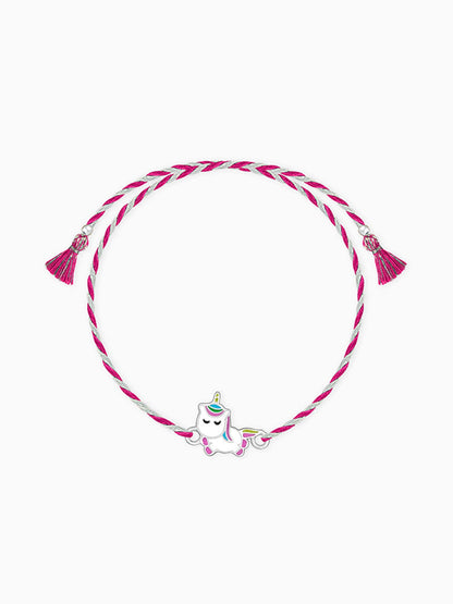 Silver Snoozy Unicorn Rakhi for Kids