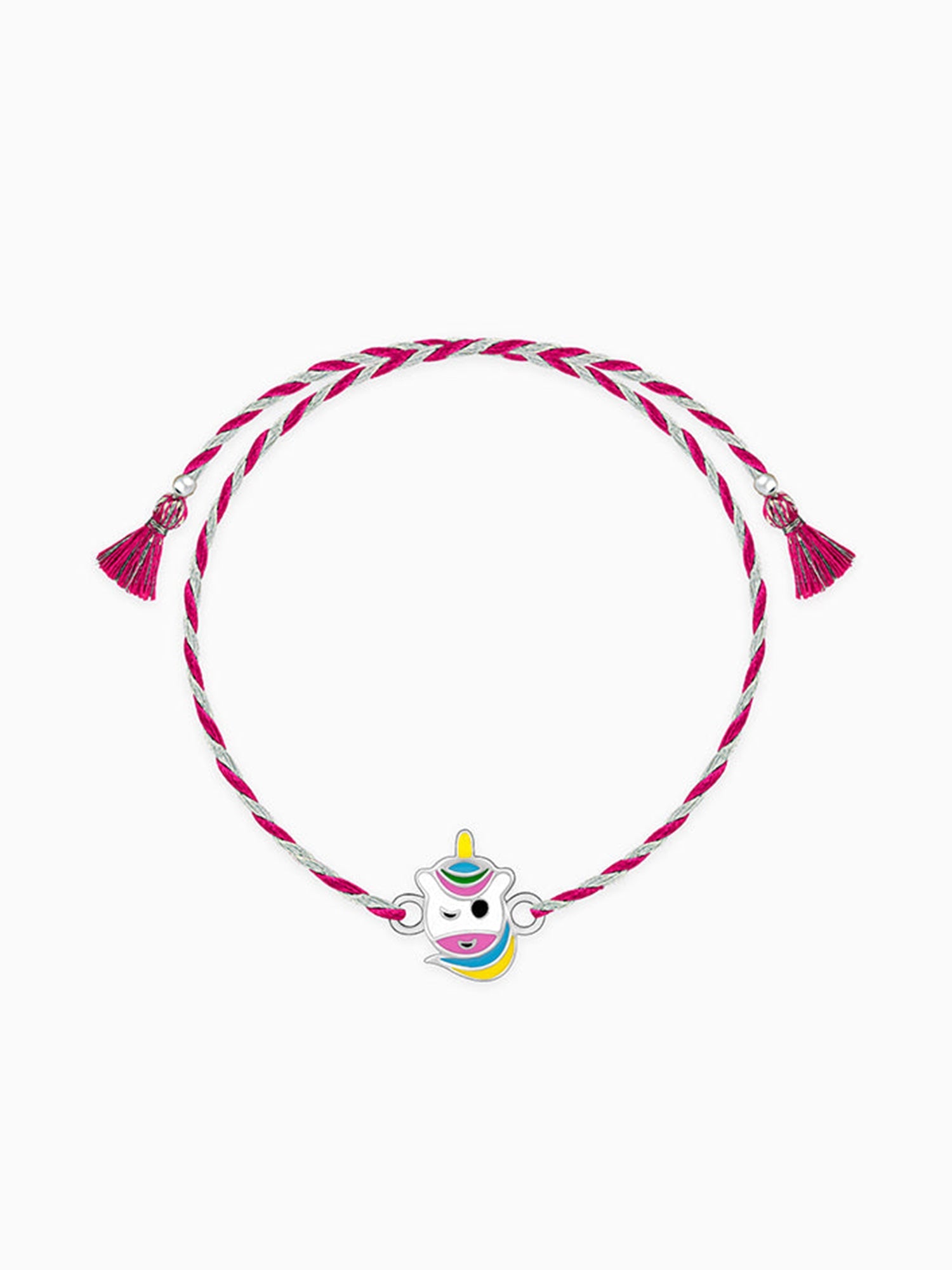 Silver Unicorn Winks Rakhi for Kids