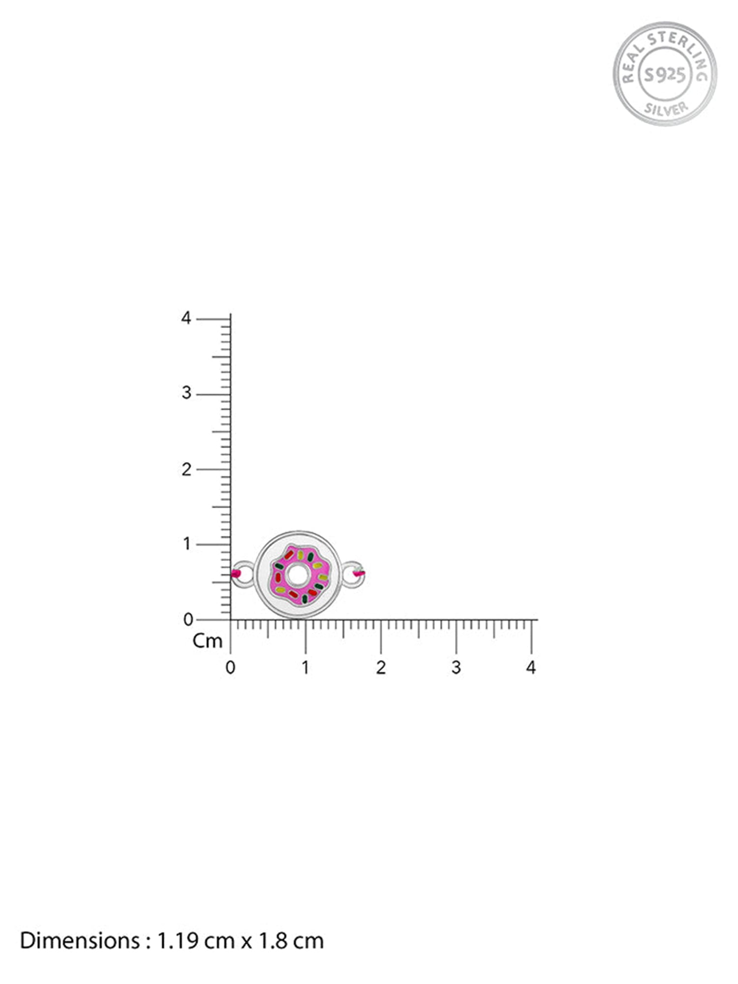 Silver Donut Life Rakhi for Kids