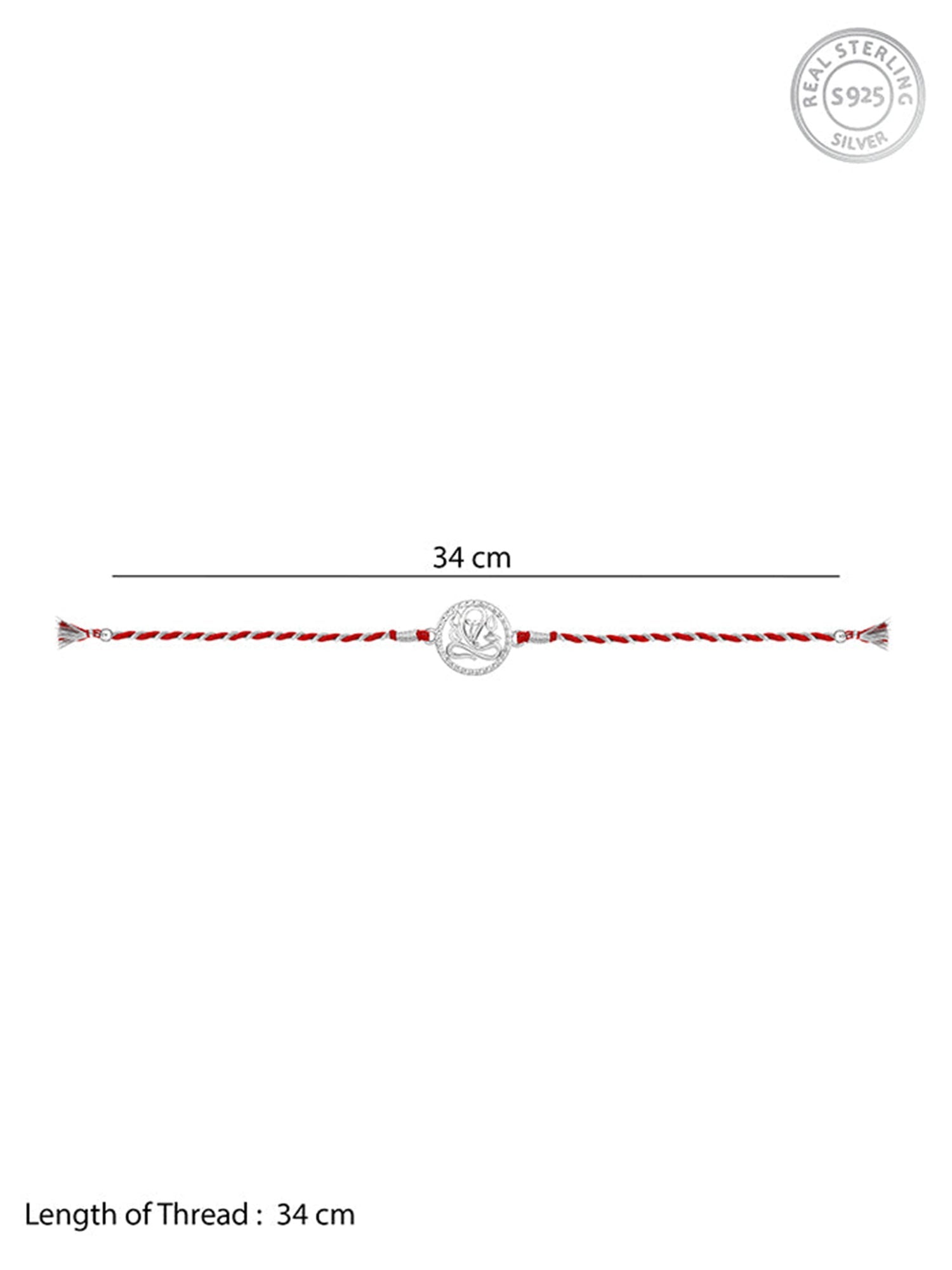 Silver Vigneshwara Rakhi