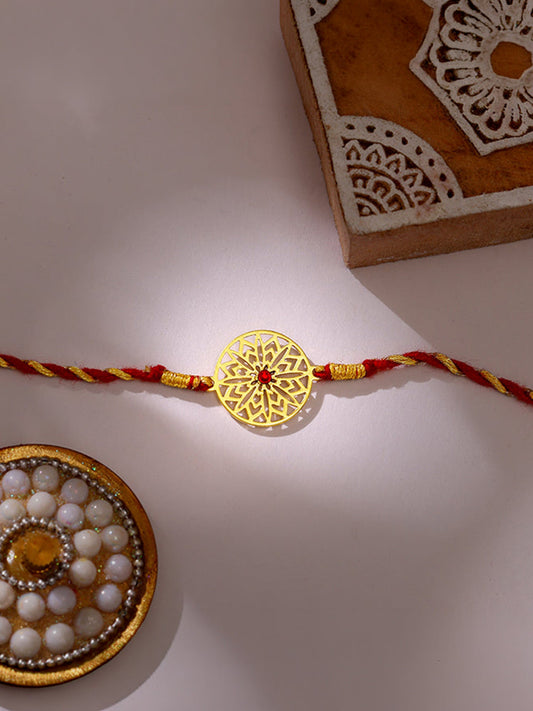 Golden Sunstar Rakhi