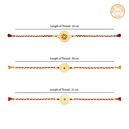 The Well-Groomed Bro Rakhi Set of 3