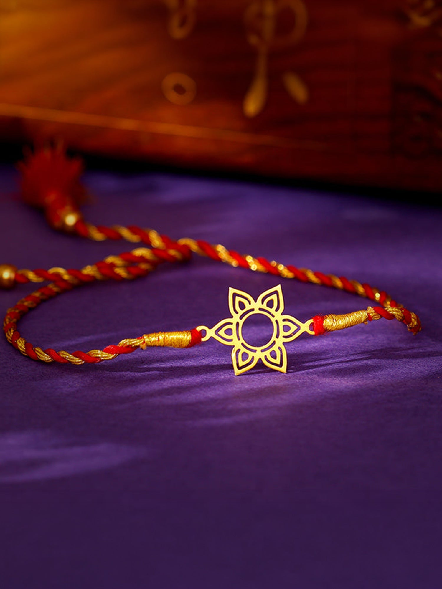 Golden Sacred Rakhi