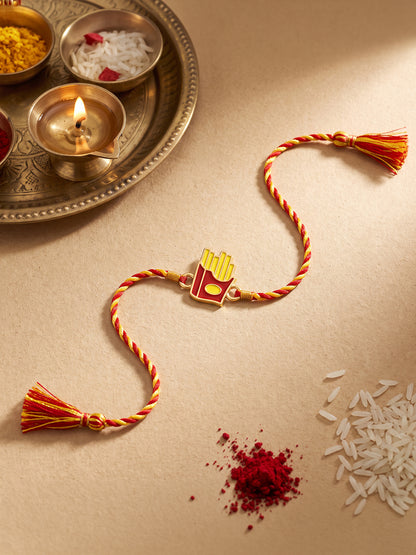 Golden Crispy Bliss Rakhi for Kids