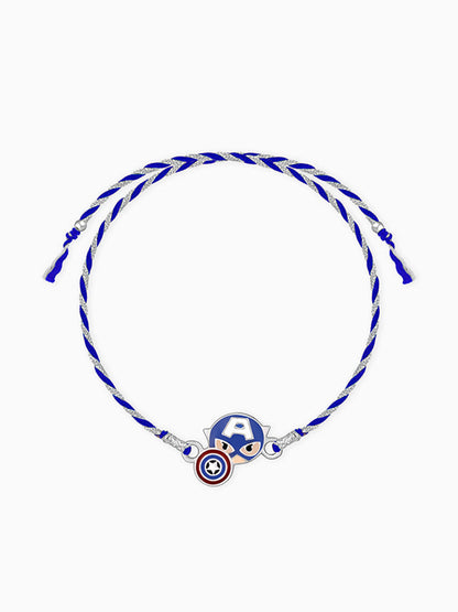 Silver Captain America Rakhi for Kids