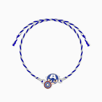 Silver Captain America Rakhi for Kids