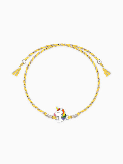 Silver Unicorn Rakhi for Kids