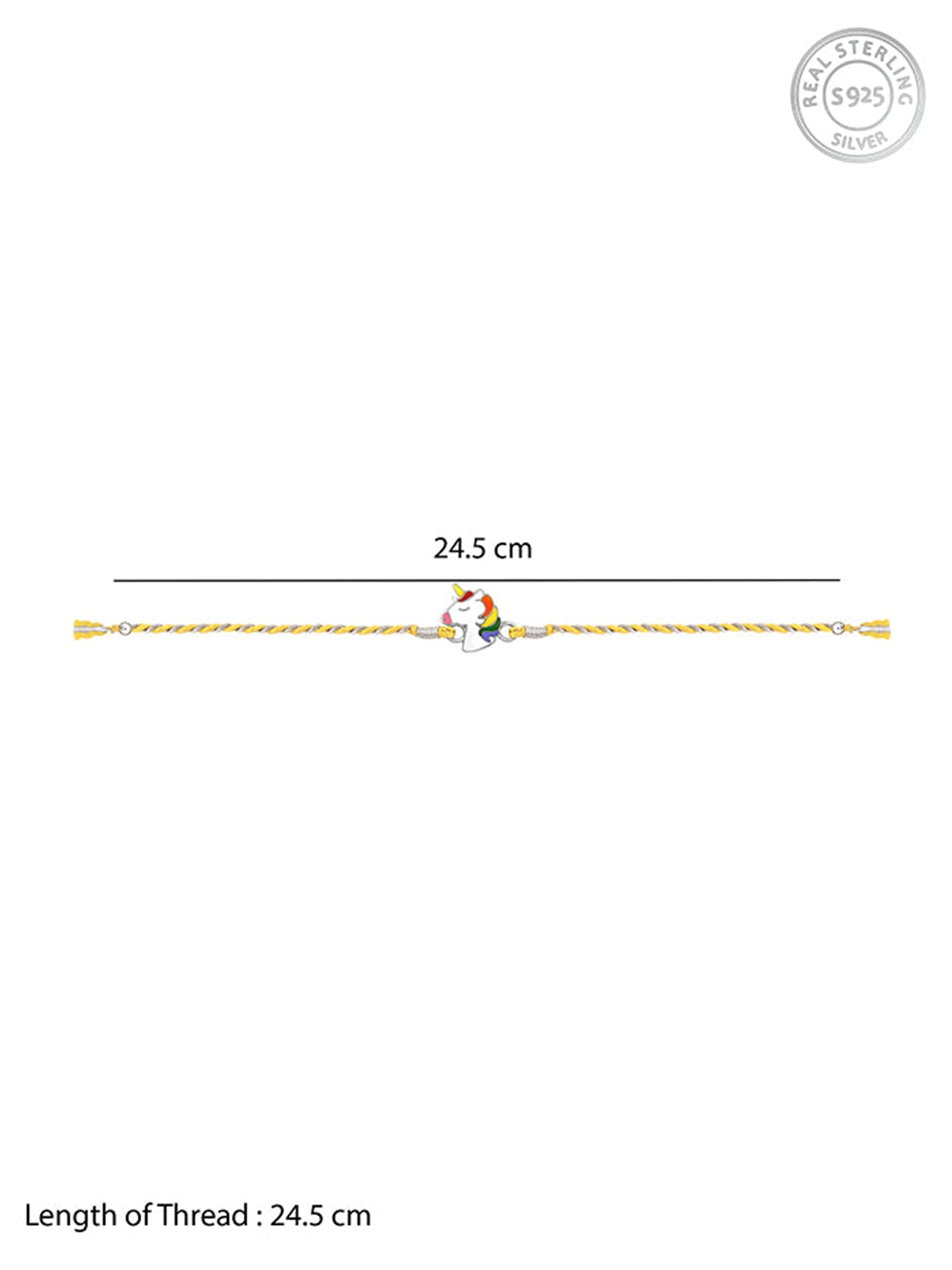 Silver Unicorn Rakhi for Kids