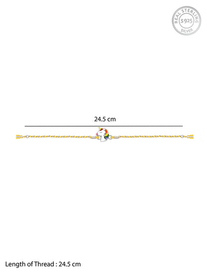 Silver Unicorn Rakhi for Kids
