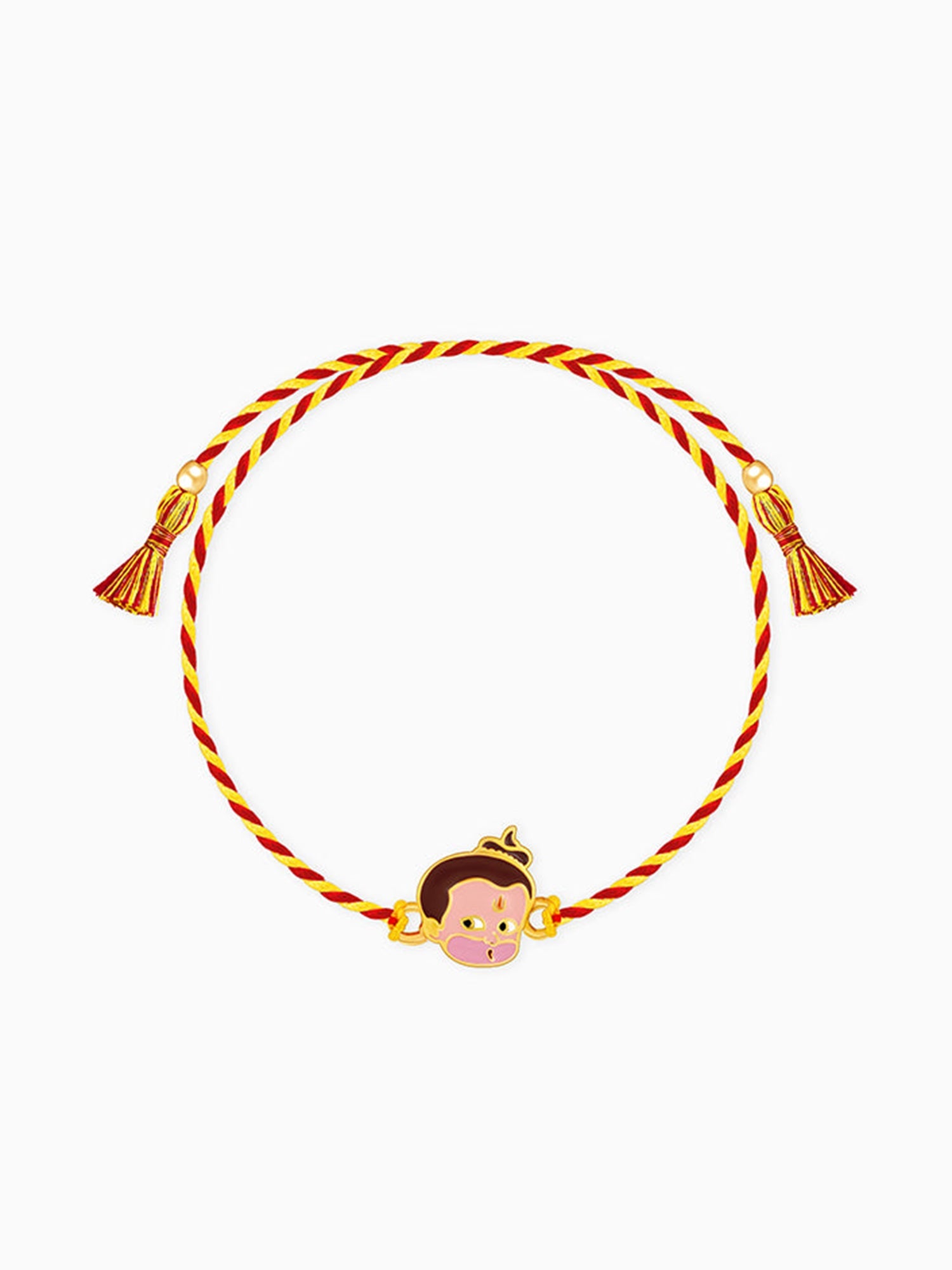 Golden Bal Hanuman Rakhi for Kids