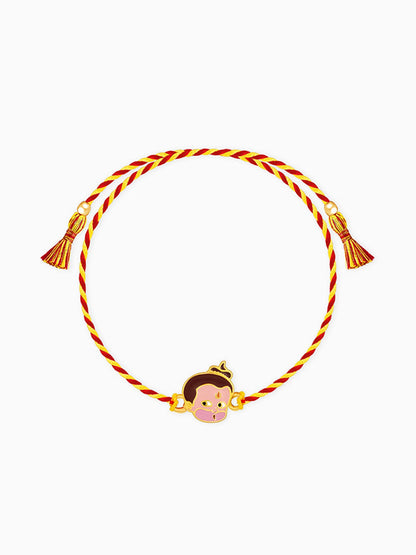 Golden Bal Hanuman Rakhi for Kids
