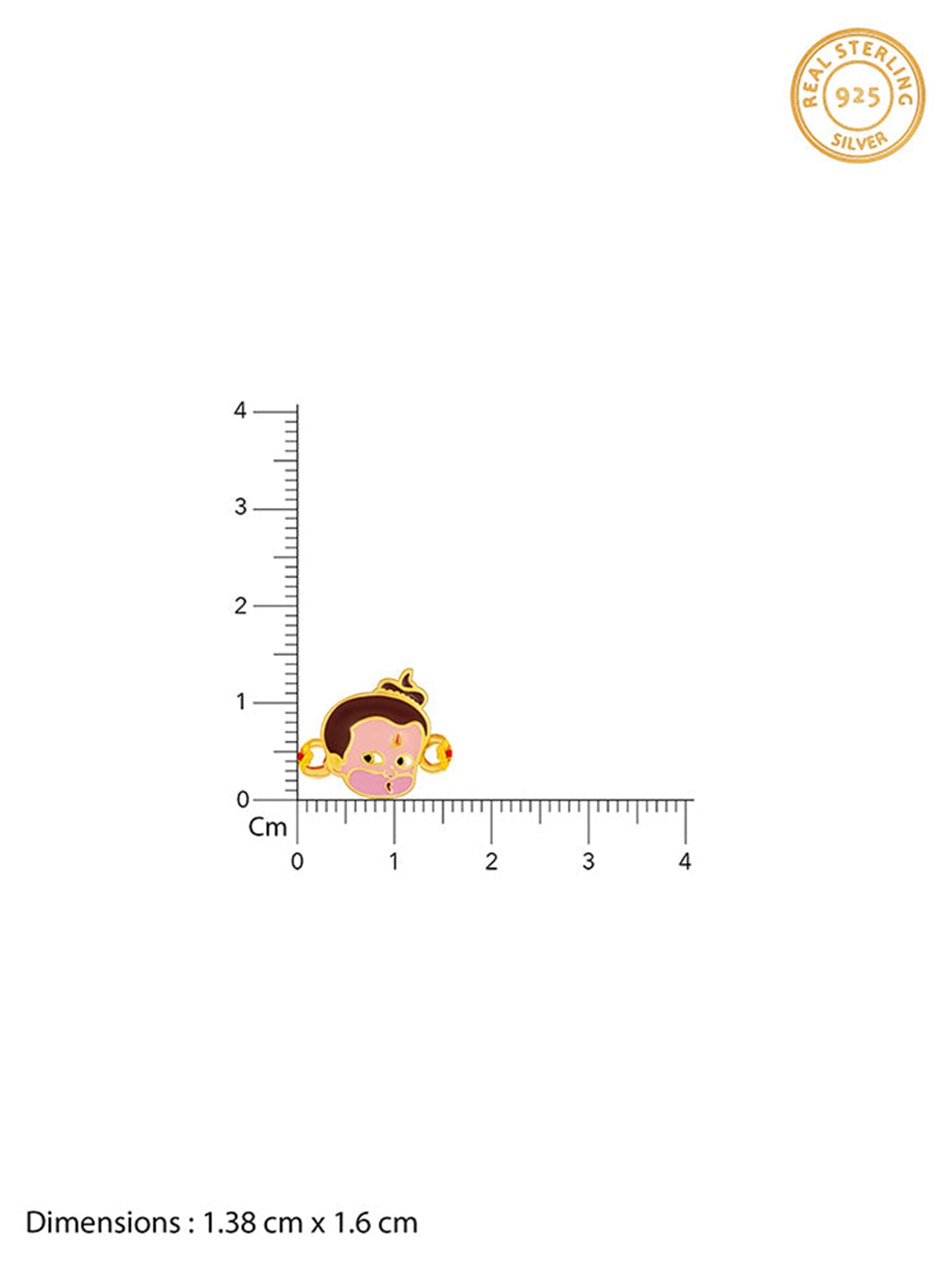Golden Bal Hanuman Rakhi for Kids