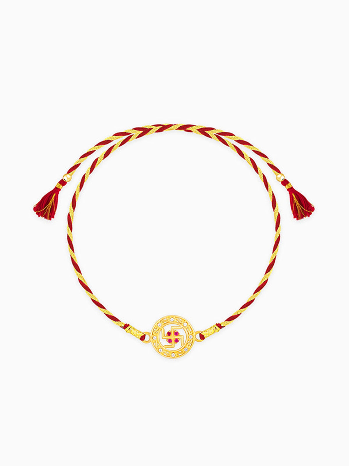 Golden Svastik Rakhi