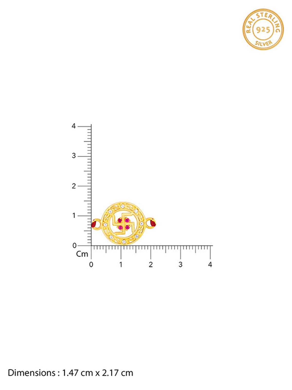 Golden Svastik Rakhi