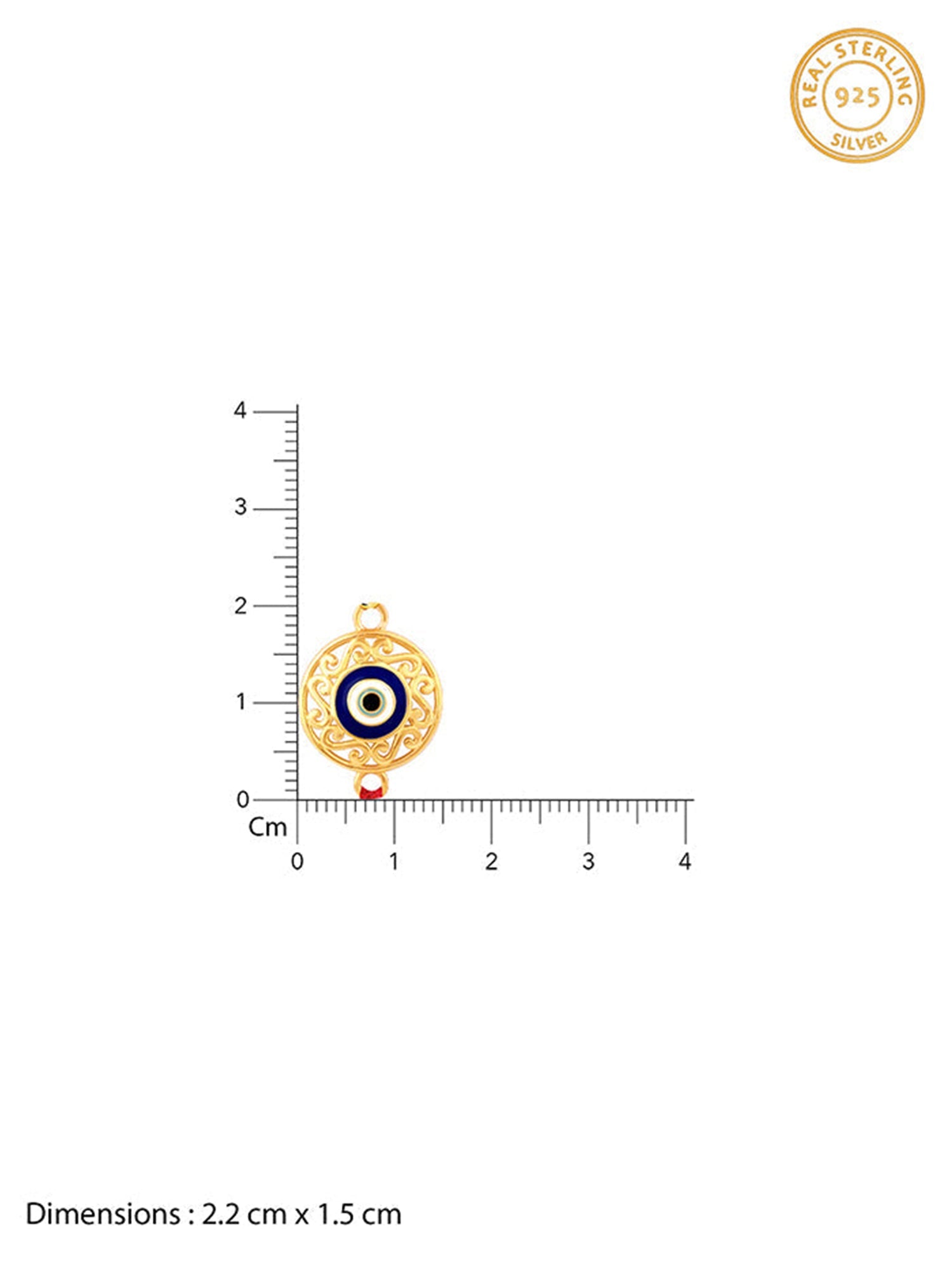 Golden Mandala Evil Eye Lumba Rakhi