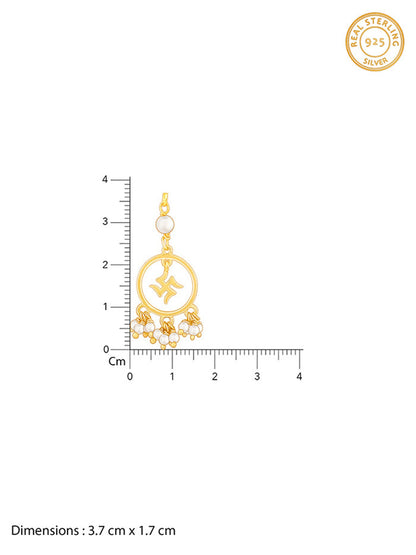 Golden Circular Swastik Lumba Rakhi