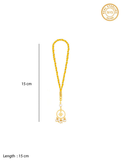 Golden Circular Swastik Lumba Rakhi