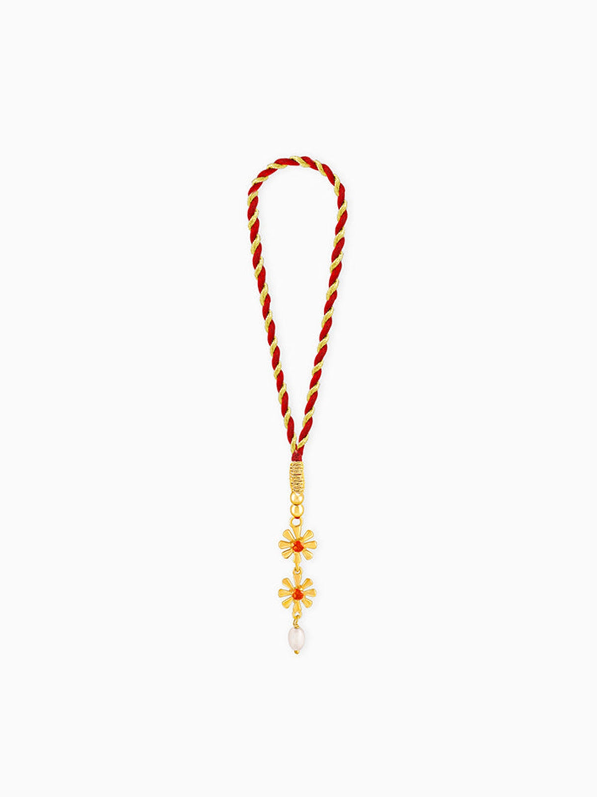 Golden Floral Lumba Rakhi