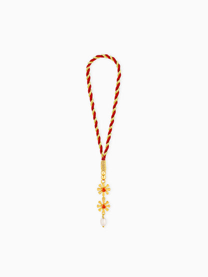 Golden Floral Lumba Rakhi