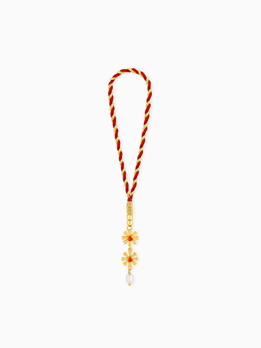 Golden Floral Lumba Rakhi