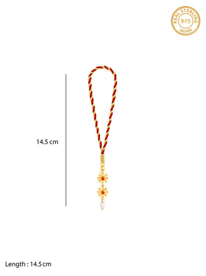 Golden Floral Lumba Rakhi