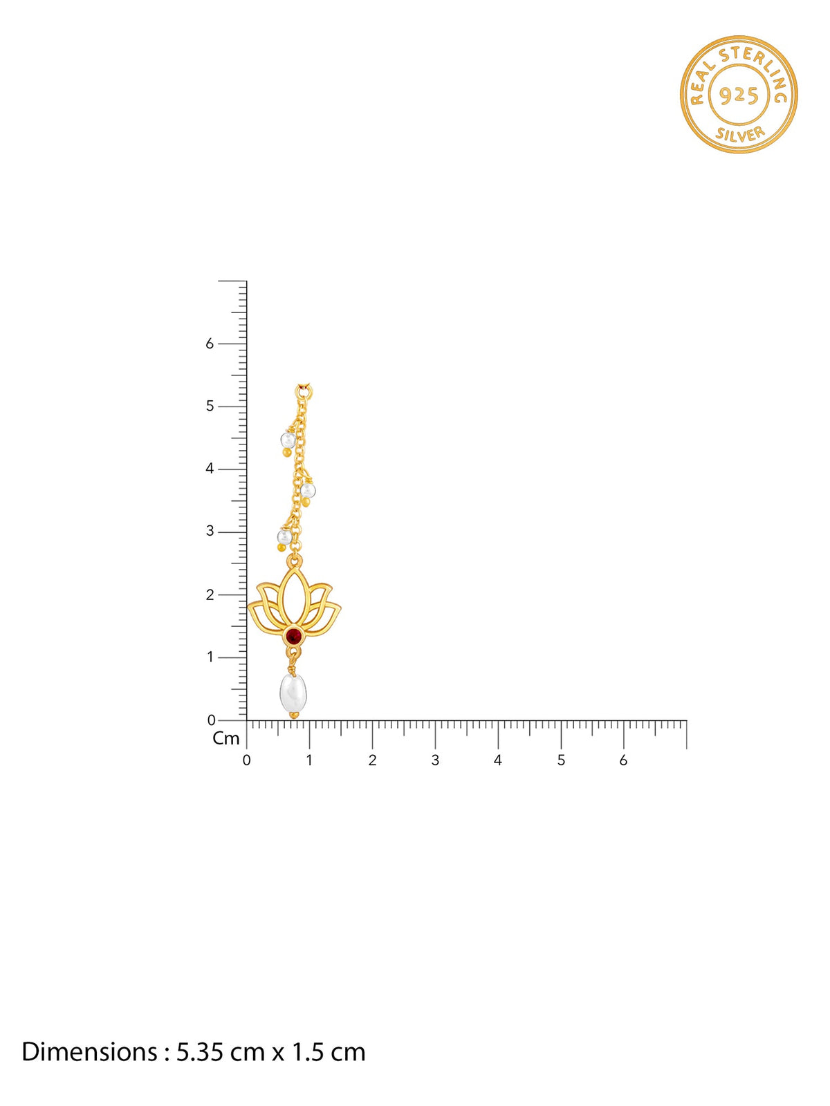 Golden Padma Pearl Lumba Rakhi