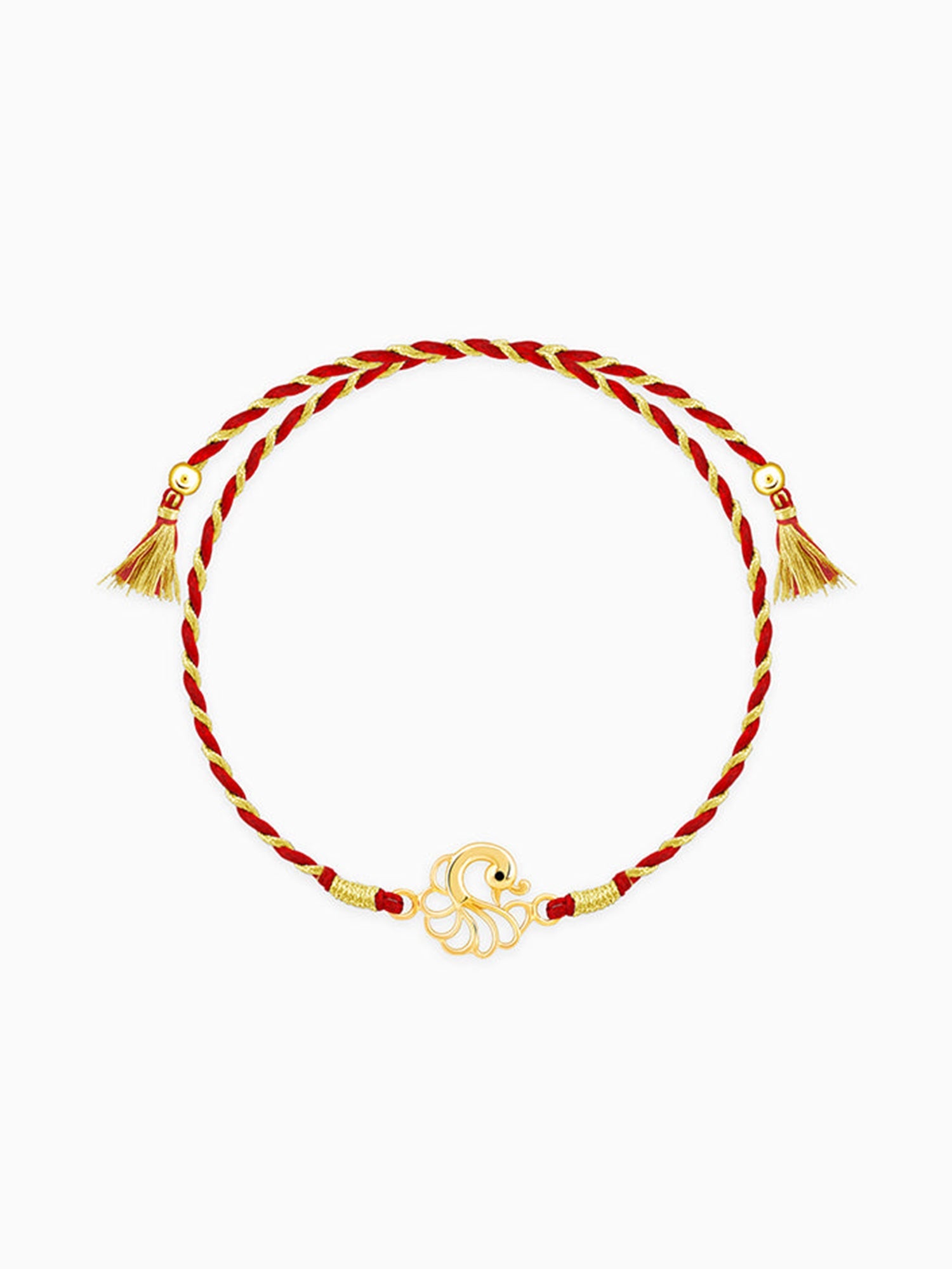 Golden Peacock Rakhi