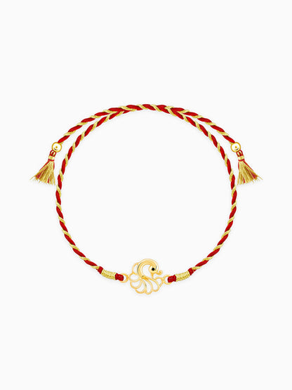 Golden Peacock Rakhi