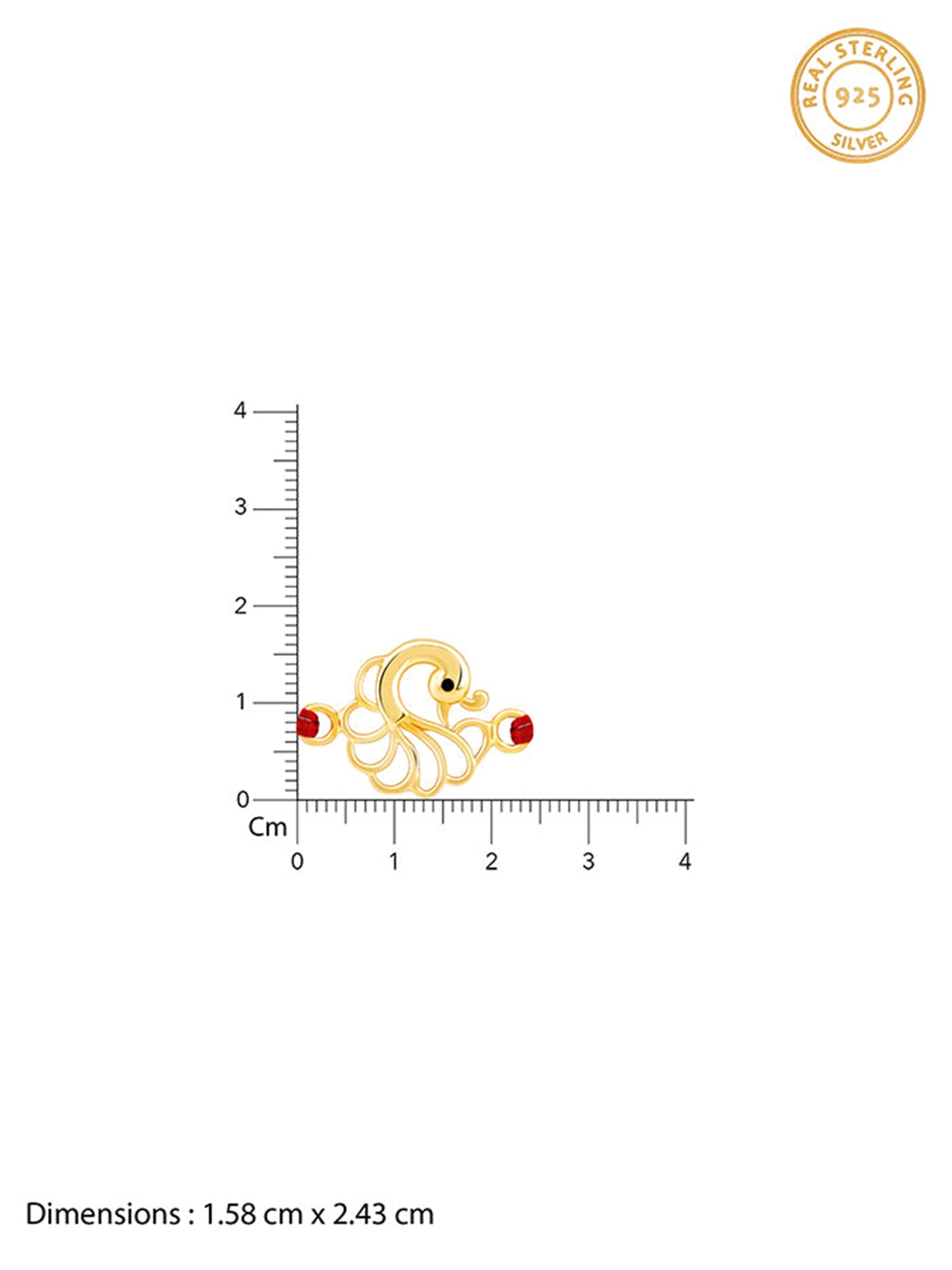 Golden Peacock Rakhi