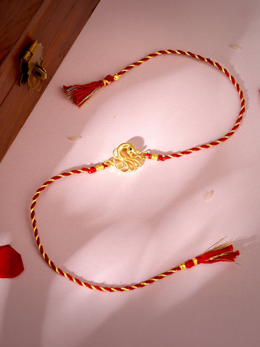 Golden Peacock Rakhi
