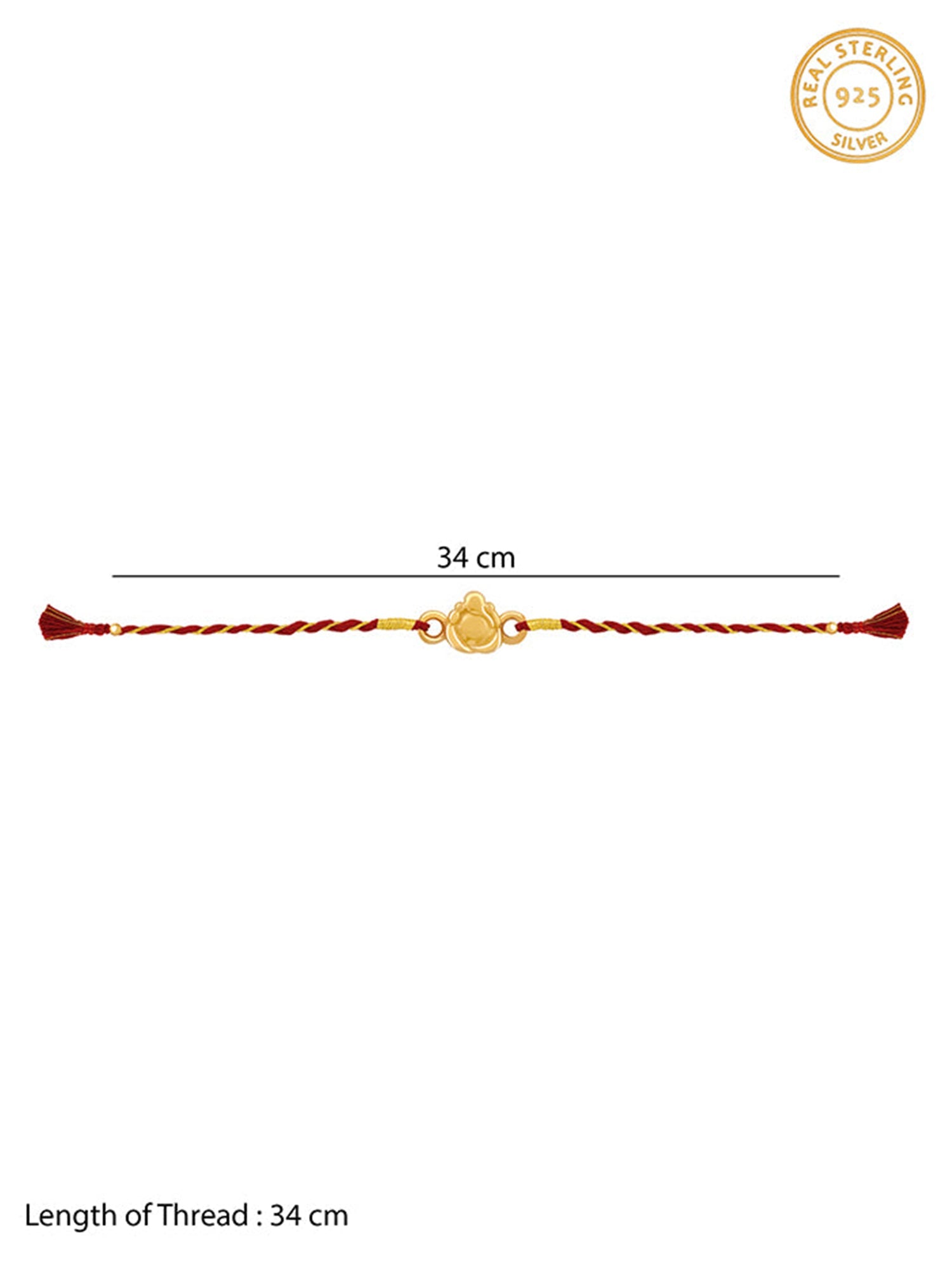 Golden Gajamukha Rakhi