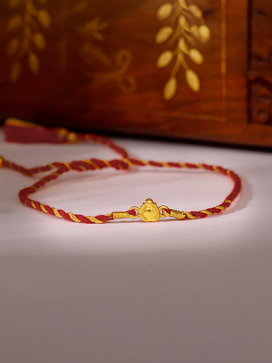 Golden Gajamukha Rakhi