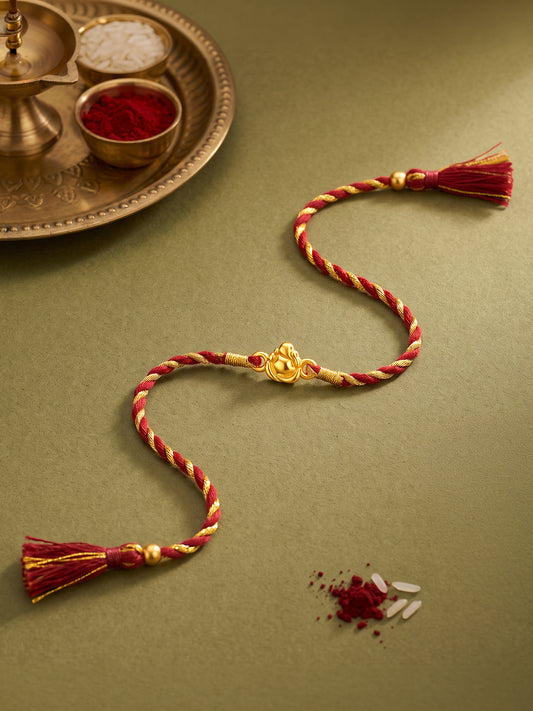 Golden Gajamukha Rakhi